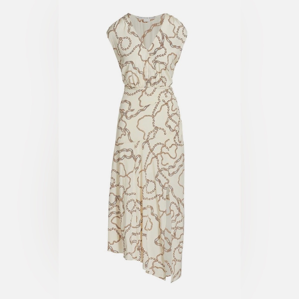 VERONICA BEARD
Wixson Chain Print Silk Blend Dress
Ecru/Multi NWOT